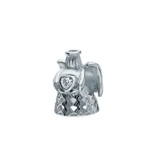 Silver pendant charm with cubic zirconia SUNLIGHT test 925