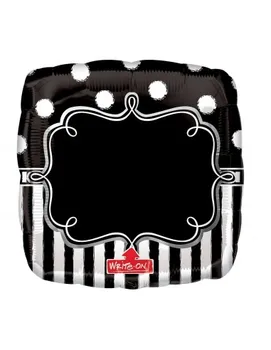 

Balloon Blackboard Birthday Party Shape Write 71cm