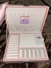 Joyero de cuero de alta capacidad para mujer, organizador de joyas de viaje, multifunción, collar, pendientes, caja de almacenamiento de anillo, regalos para mujer