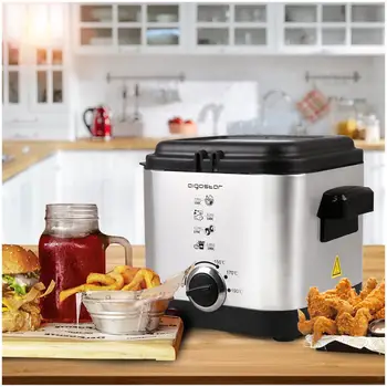 

Aigostar Friggitrice Compatta Da 1,5 L In Acciaio Inox 900 Watt