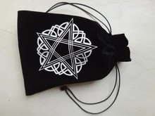 Bolsa de almacenamiento de Tarot de terciopelo, 12 Constelaciones, juego de mesa de cartas, Mini bolsa con cordones, juego de mesa