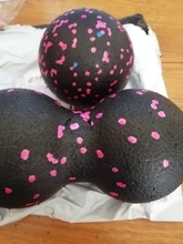 Pelota para hacer ejercicio EPP de 16x8CM, pelota de masaje de Lacrosse doble, movilidad, Bola de cacahuete para tejido profundo de liberación automiofascial