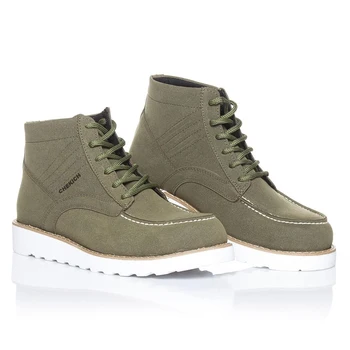

Military Soft Green high quality 100% vegan leather men boot. Shoe boot, sneaker boot, chaussure boot, uomo boot, young man boot