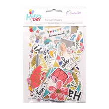 Креативный путь 130 шт напечатанные бумажные Diecuts формы Ephemera фольга дизайн украшения Скрапбукинг картинг журнал Креативный путь 130 шт напечатанные бумажные Diecuts формы Ephemera фольга дизайн украшения Скрапбукинг картинг журнал