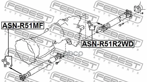 Крестовина Карданного Вала 29x95 Febest Asnr51mf Febest арт. ASNR51MF