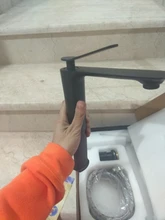 Faucet Sink Mixer Tap-Basin Tall Decked Water-Tap Single-Lever Black/chrome New-Design