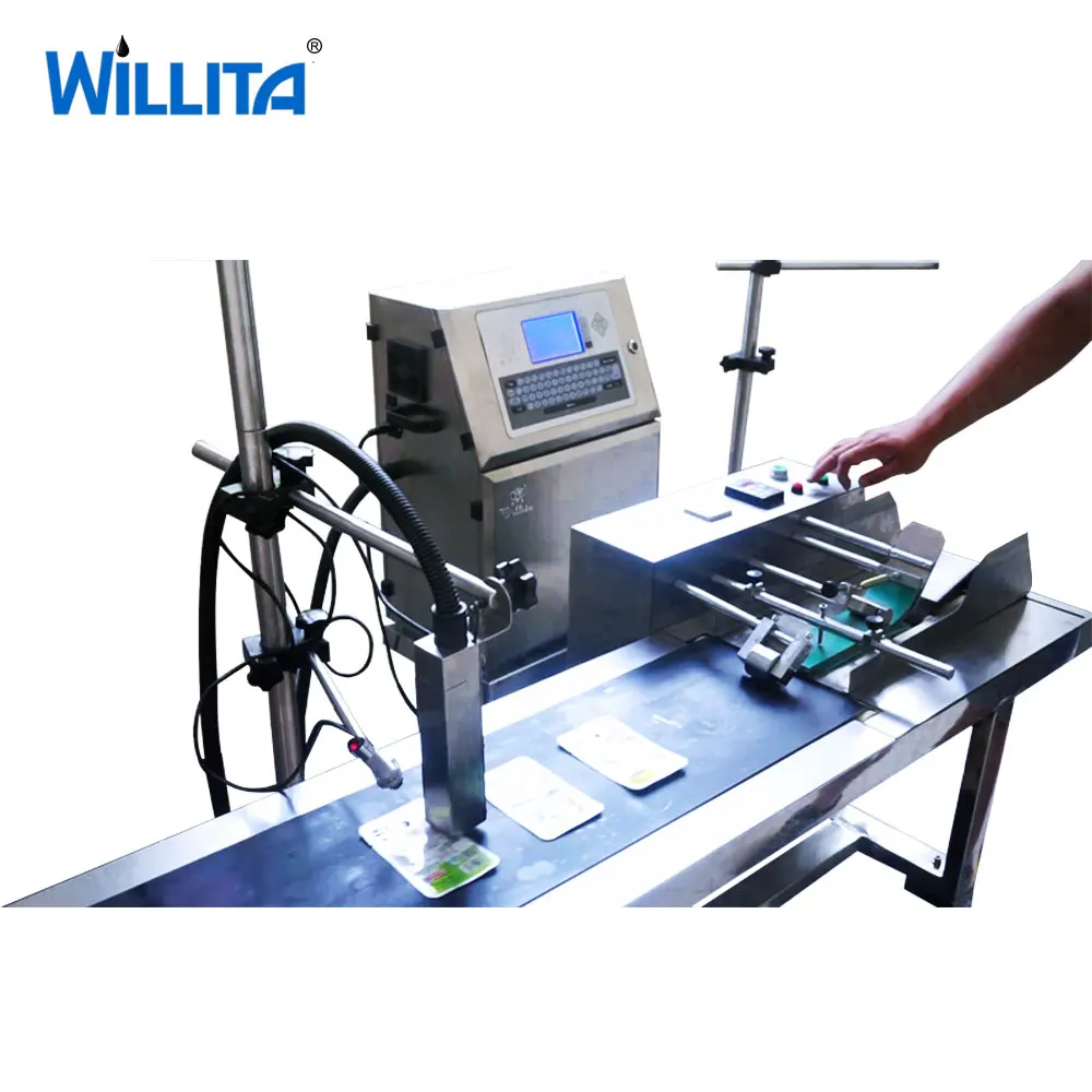 

micro character Plastic PET Bottle Industrial Inkjet Expire Date Code Printing Machine CIJ ink jet printer