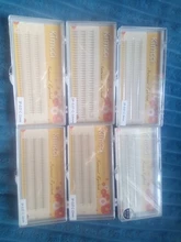 Kimcci-pestañas 3D individuales de cilios, pestañas naturales de visón para extensiones, 120 manojos, maquillaje negro, pestañas postizas