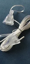 Cable de extensión de alimentación estándar, 3M, 110V, 220V, para guirnaldas de luces LED, tira de luces festivas