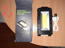 LED Flashlight Bottom-Magnet-Design Adjustable Usb Rechargeable Multifunctional COB 180-Degree