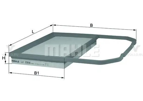 KNECHT LX3306 Фильтр воздушный VW POLO/SKODA FABIA 1.0 11
