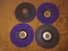 Abrasive-Disc-Belt Grinder Polishing Buffing-Wheels Diamond 125mm Black Blue 2pcs