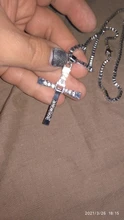 Zkceenier-collar con colgante de Cruz para Fast and The Furious, collar con colgante de cruz de Jesús, de cristal, Vin Diesel, regalo de joyería, 2019