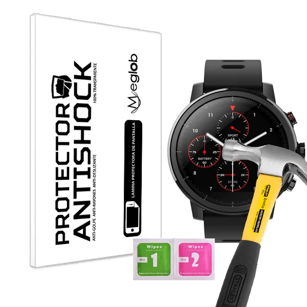 Protector de pantalla Anti-Shock Anti-arañazos Anti-rotura compatible con Xiaomi Amazfit Stratos
