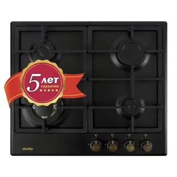 

Gas hob Simfer h60v41l517, with gas control