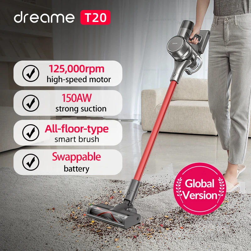 Promo Code:】Dreame T20 aspirapolvere portatile a batteria spazzola  intelligente per tutte le superfici 25kPa aspiratore per moquette da  pavimento tutto In uno|Vacuum Cleaners| - AliExpress