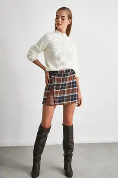 

Trendyol Plaid Skirt TWOAW21ET0298