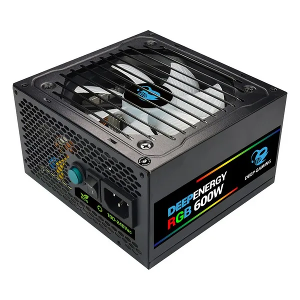  Gaming Power Supply CoolBox DG-PWS600-MRBZ RGB 600W Black