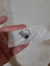 Anillo de princesa de circón azul transparente para mujer, joya de compromiso para fiesta, joyería exquisita, decoración para novia