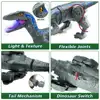 Remote Control Dinosaur Toys Kids RC Electric Walking Jurassic Dinosaur Simulation Velociraptor Toy With LED Light And Roaring 3