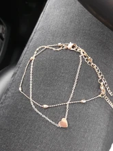 Tobilleras de corazón Simple para mujer, joyería para pies, tobilleras para pierna, brazaletes para pie, cadena para piernas, regalos