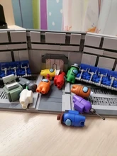 Entre juego nosotros espacio guerras alienígenas modelo bloques de construcción Mini muñecas anime figuras de acción de bloques Idear niños creativos juguetes de bricolaje