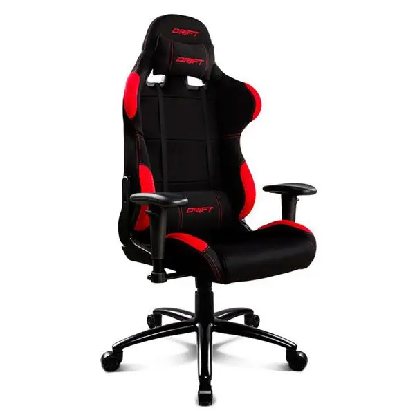 Игровое кресло DRIFT DR100BR 90-160 ° ткань пена черный красный