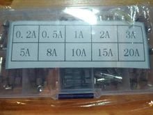 Assorted-Kits Glass-Tube-Fuse 5x20mm Quick-Blow Promotion 100pcs-Set