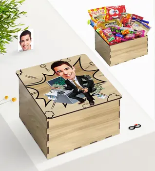 

Tailor-made In Wooden Box Bay Banker Caricature Of Nostalgic Lezzetler Gift Seti-2
