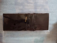 Nuevo estilo de cuero de la PU monedero bolsa de maquillaje Pem lápiz caso cosmético bolso Retro