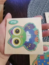 3D de rompecabezas de madera rompecabezas juguetes para niños de madera de 3d de dibujos animados de animales rompecabezas de inteligencia de los niños juguetes educativos para edades tempranas para los niños
