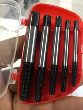 Extractor de tornillos, juego de guías de broca, Extractor de perno dañado, velocidad de eliminación, juego fácil, 5 uds.