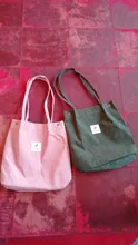 Bolso de compras de pana para mujer, bolsa de hombro de tela de lona, almacenamiento ecológico reutilizable, de comestibles, ecológicas y plegables