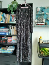 Robe Maxi-Dress Tunic Puff-Sleeve Ruffle Plus-Size Casual Womens Stylish Vestidos 5XL