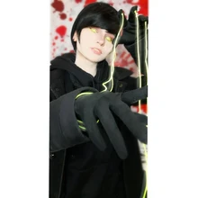 LUPU negro rubio corto pelucas de pelo sintético chico guapo Cosplay peluca Natural falsas pelo de alta temperatura de fibra