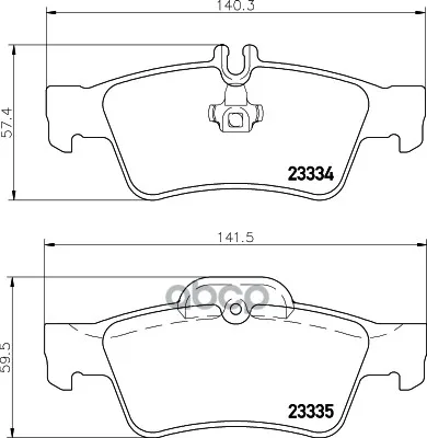 Колодки Тормозные Дисковые, Комплект Hella 8db355018751 HELLA арт. 8DB355018751