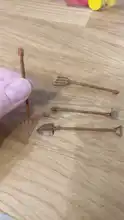 Miniature-Shovel Dollhouse Hoe Farming-Tools Fairy-Garden-Accessories 1:12-Scale And