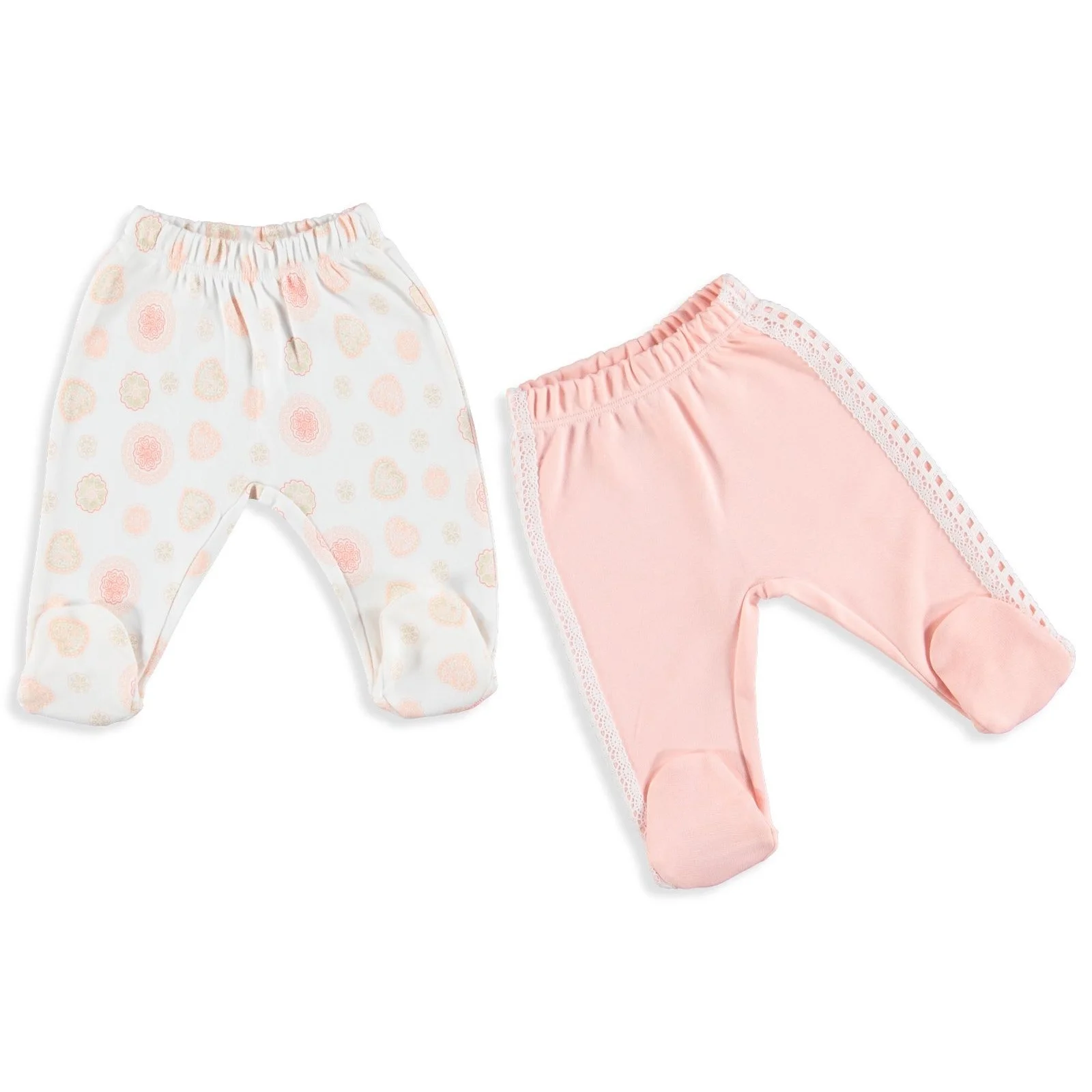 Ebebek HelloBaby/брюки для маленьких девочек с изображением птиц комплект из 2 предметов