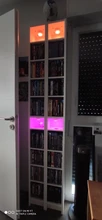 Lámparas para armario con control remoto RGB, luces led con Sensor táctil para dormitorio, sala de estar, cocina, decoración de iluminación