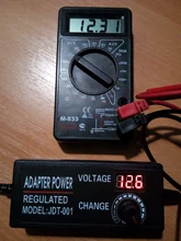 Regulated Power-Supply Display-Screen-Voltage Universal Adapter Adjustable 12 24-V 5V