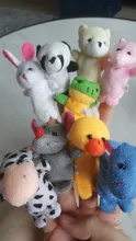 Toys Doll Plush-Toy Story-Props Finger-Puppets Animals Tell Baby Family Kids Gift 10pcs