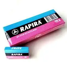 Лезвия для бритвы Rapira из нержавеющей стали 100 шт. (10 шт.) ностальгические лезвия