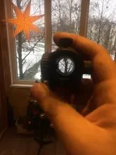 Mira óptica de caza táctica para exteriores, objetivo iluminado con punto rojo, Picatinny, 20MM, Weaver carril, para Arco, 10,7 m/100m, visualización rifle, 1x22