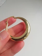 ANENJERY-pendientes de aro ovalados de Metal para mujer, de Plata de Ley 925, joyería francesa con personalidad brillante, S-E1475