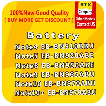 

Batteries For Samsung Galaxy Note8 Note9 Note4 Note5 Note10 Plus Battery With NFC N910C N960F N970 N975F N9760 N9208 Replacement