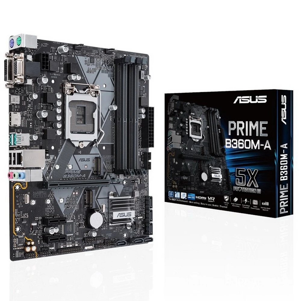 Материнская плата ASUS PRIME B360M-A | Компьютеры и офис