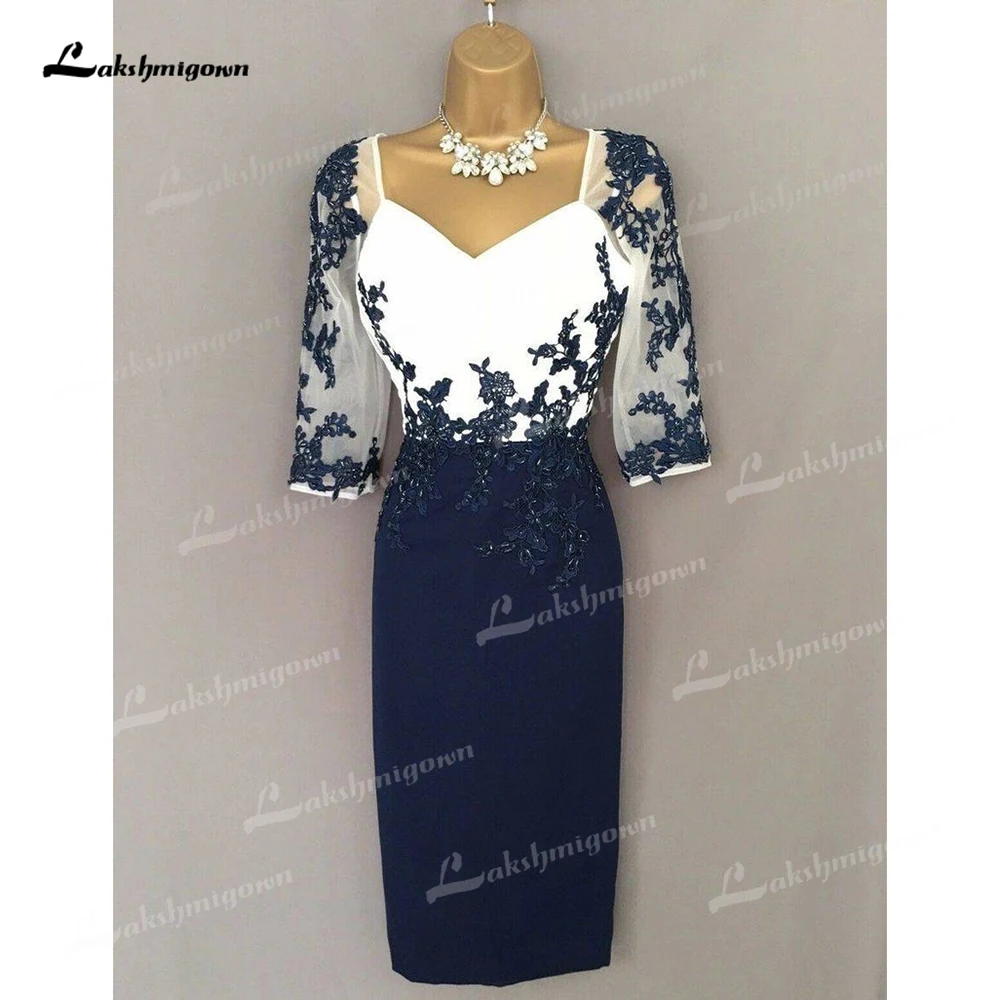 Contrast Color With Jacket Plus Size Mother Of The Bride Dresses Sheath V-Neck Short Groom Mother Dresses For Weddings Mother Bride Dresses