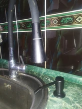 Soap-Dispenser Sink Kitchen-Accessories Stainless-Steel Bathroom Black Manually-Press