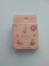 45 unids/pack de Fox zorro lindo y Hojas de arce de la etiqueta engomada de papel artesanías adhesivas palo etiqueta de la computadora portátil DIY decoración niños regalo de papelería