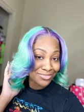 Peluca de cabello humano 613 Rubio para mujer, postizo de encaje transparente brasileño, 180 de densidad, corte Bob corto, 13x1